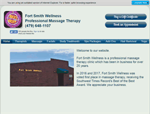 Tablet Screenshot of fortsmithwellness.com